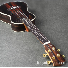 Lettering personalizzato per ukulele in ebano